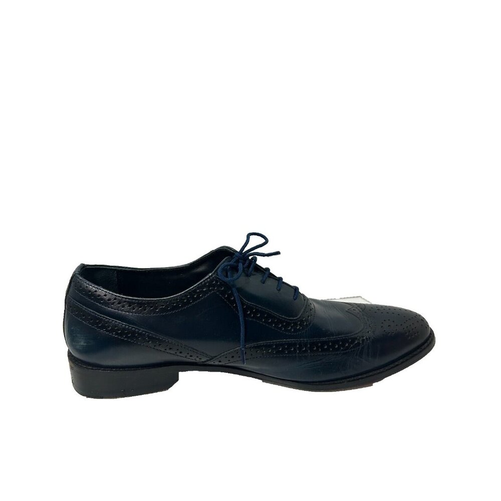 Fortune from Liberty Dress Shoes Men 10.5 Blue Leather Article Liberty Oxford - Picture 8 of 10